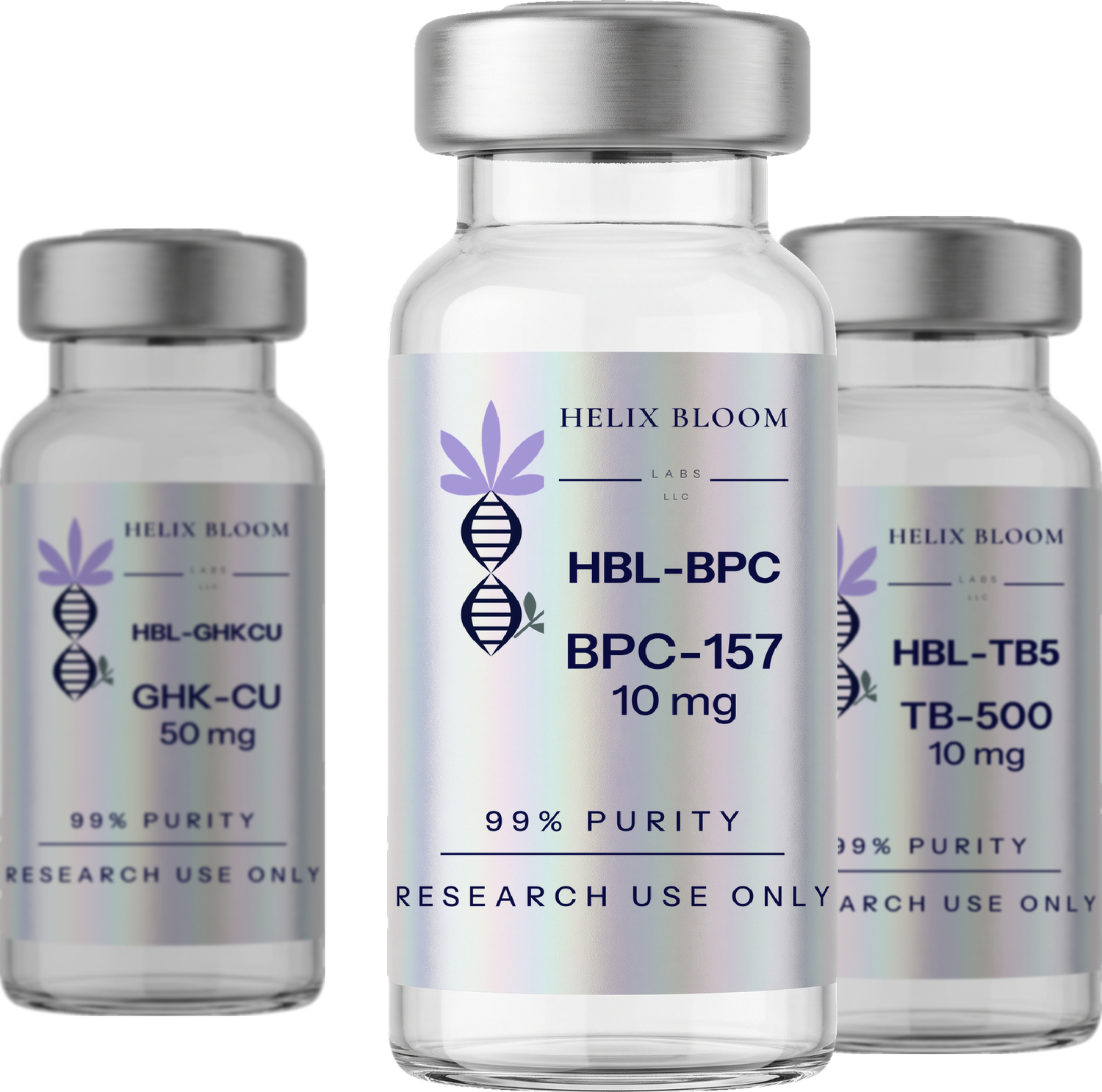 Three Helix Bloom Labs research vials